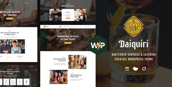 Daiquiri |调酒师服务和餐饮鸡尾酒WordPress主题