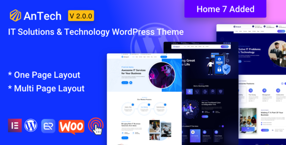 Antech IT解决方案服务WordPress主题