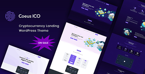 Coeus-加密货币登录页面WordPress主题