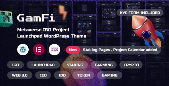 GamFi-IGO Launchpad WordPress主题