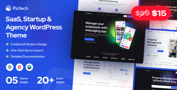 Pictech-Saas&创业WordPress主题