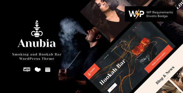Anubia |吸烟和水烟酒吧WordPress主题