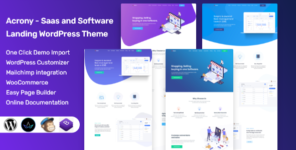 Acrony软件和Saas WordPress主题
