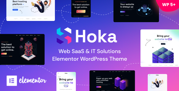 Hoka-网络SaaS和托管IT解决方案WordPress主题