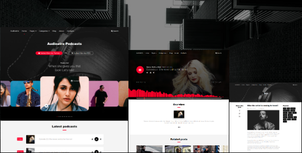 Audioatro-多用途音频WordPress主题
