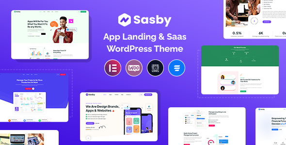 Sasby–应用程序登录和Saas WordPress主题