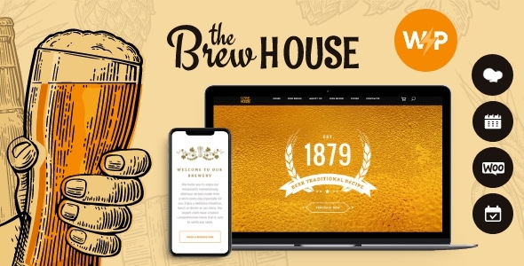 BrewHouse |啤酒厂/酒吧/餐厅WordPress主题