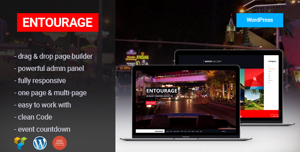Entourage-电影/电影/影院/电视WordPress主题