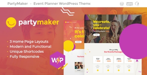 PartyMaker |活动策划与婚礼代理WordPress主题
