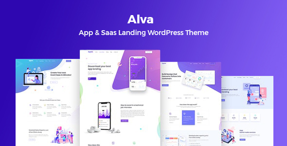 Alva-Saas产品的WordPress主题
