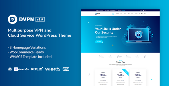 DVPN |多用途VPN WordPress主题