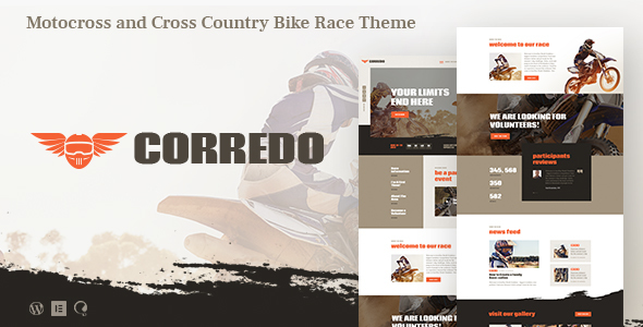 Corredo |摩托车和自行车比赛体育WordPress主题