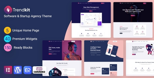 Trendkit-Saas和软件服务WordPress主题