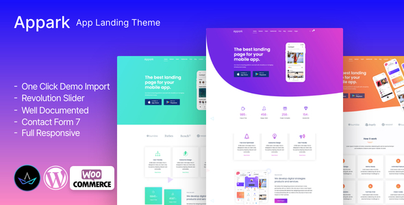 Appark-应用登录页面WordPress主题