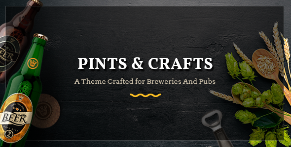 Pints&Crafts-酒吧，啤酒&酒吧WordPress主题