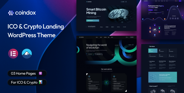Coindox-首次代币发行（ICO）与加密货币登陆WordPress主题