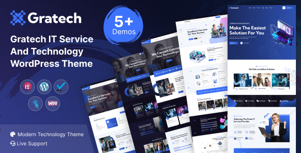 Gratech–IT服务和技术WordPress主题