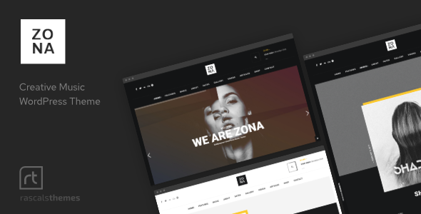 Zona-音乐WordPress主题与Ajax和连续播放