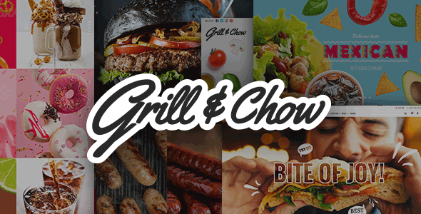 Grill and Chow-快餐和披萨WordPress主题
