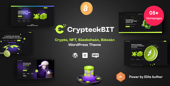 Crypteck-ICO登录页面和加密WordPress主题