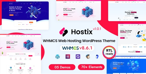 Hostix-托管WHMCS WordPress主题