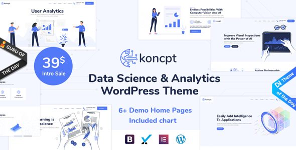 koncpt-数据科学与分析WordPress主题