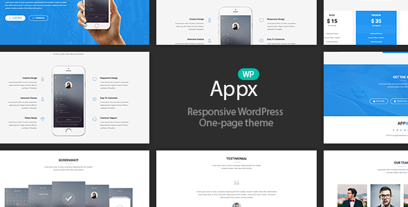 Appx-应用登录页面WordPress主题