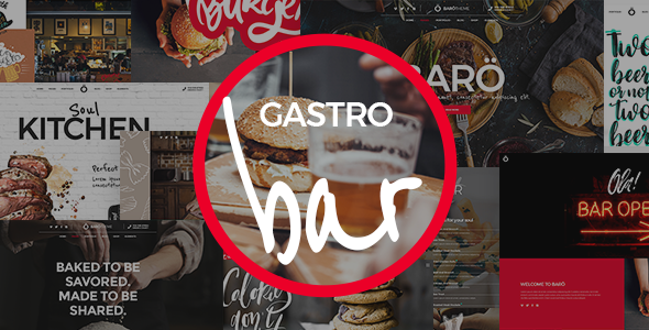 GastroBar-快餐店和酒吧的WordPress主题