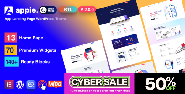 appie应用登录页面WordPress主题