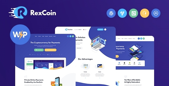 RexCoin |硬币ICO加密货币WordPress主题