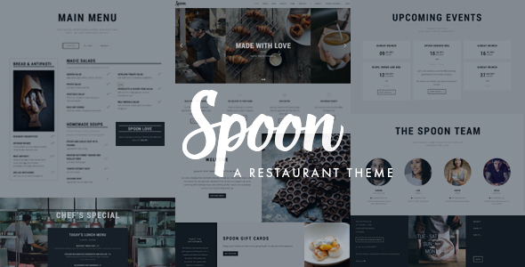 Spoon–高级响应式餐厅WordPress主题