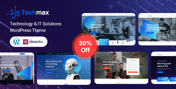 Techmax-IT解决方案和技术WordPress主题