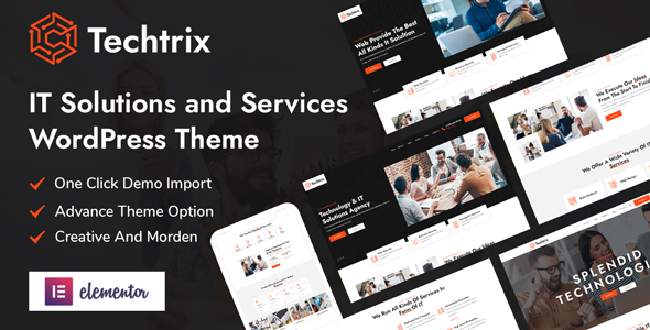 Techtrix-IT解决方案和技术WordPress主题