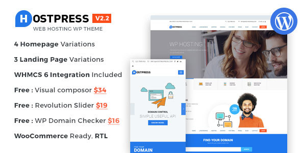 HostingPress-WHMCS托管WordPress主题