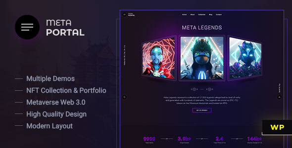 MetaPortal-NFT作品集WordPress主题