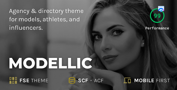 Modellic-人才列表WordPress主题