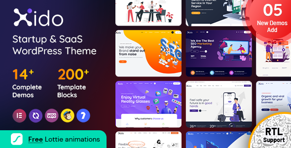 Xido-启动和SaaS WordPress主题