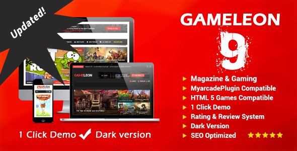 Gameleon-WordPress游戏和杂志主题