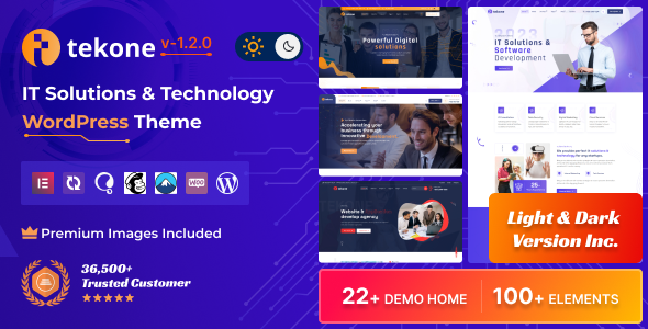 Tekone-IT解决方案和技术WordPress主题