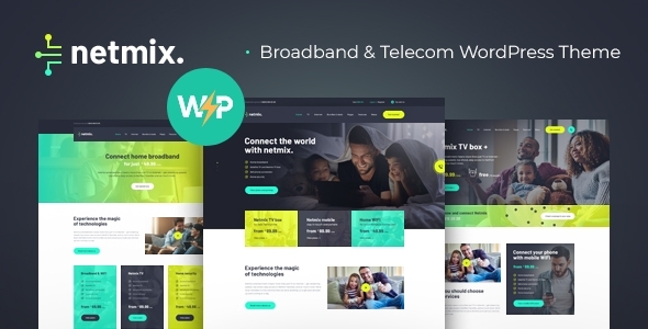 Netmix |宽带和电信互联网提供商WordPress主题