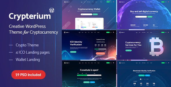 Crypterium-NFT区块链加密货币业务WordPress主题