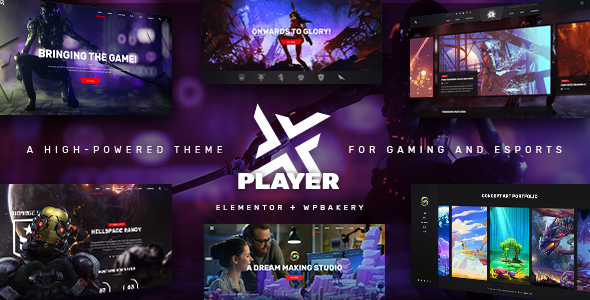PlayerX-游戏和电子竞技WordPress主题