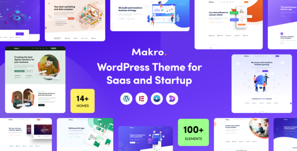 Makro-Saas和初创公司的WordPress主题
