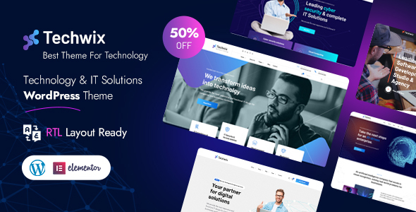 Techwix-技术和IT解决方案WordPress主题