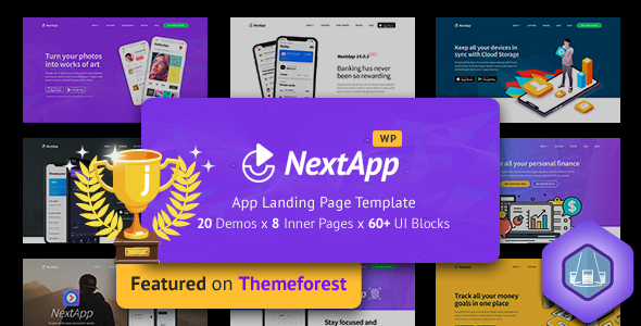移动应用软件设计与开发网站的WordPress主题-Nextapp