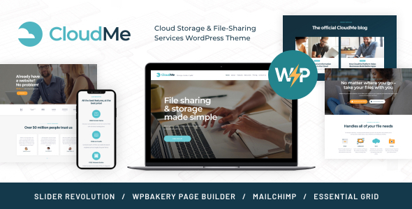 CloudMe |云存储和文件共享WordPress主题