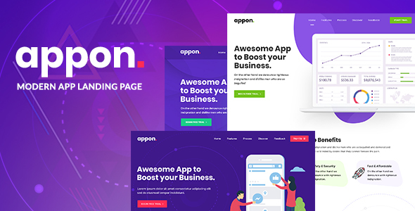 Appon-应用程序和SaaS软件主题