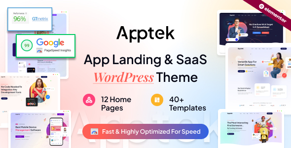 Apptek-应用程序和SaaS主题