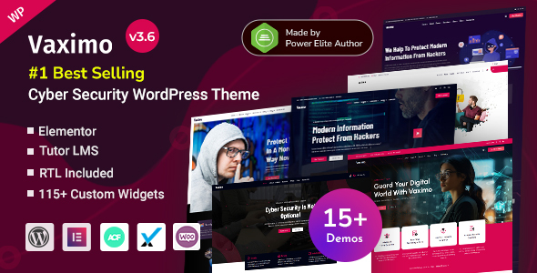 Vaximo–网络安全公司和在线培训WordPress主题