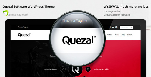 Quezal软件响应式WordPress主题